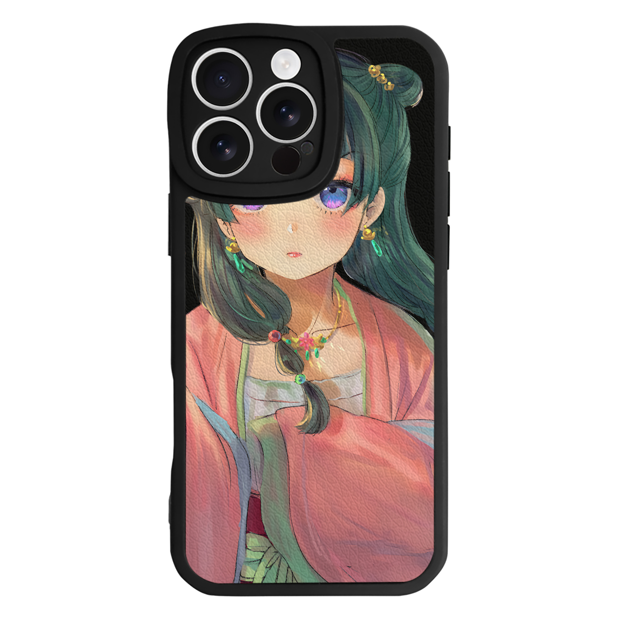 （画像用） 薬屋のひとりごと The Apothecary Diaries 【iPhone 16シリーズ対応】シリコンスマホケース（レザー調） 材質：シリコン